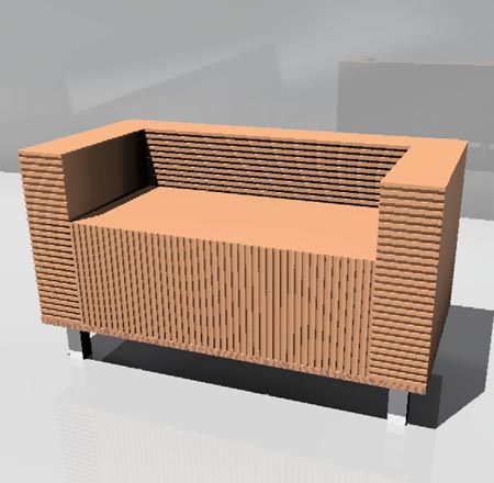 Divano EcoBello, rendering